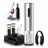Kit Para vinho Aço Inox e Plastico 06 pcs