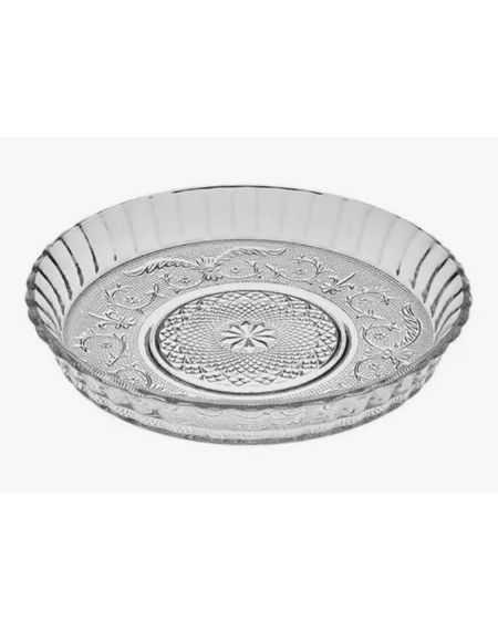 Prato de Vidro Desenhado 30 CM