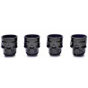 Jg de Copos Caveira Dose Black 42 ml 4 peças
