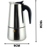 Cafeteira Italiana 04 Xícaras Inox 200 ML