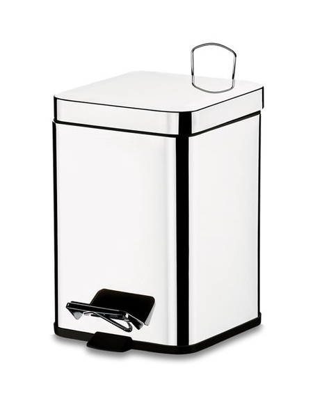 Lixeira Inox Quadrada C/ Pedal 06 LTS