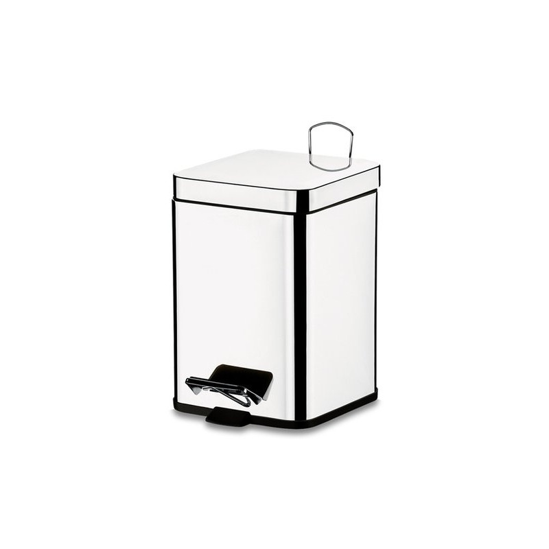 Lixeira Inox Quadrada C/ Pedal 06 LTS