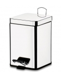 Lixeira Inox Quadrada C/ Pedal 06 LTS