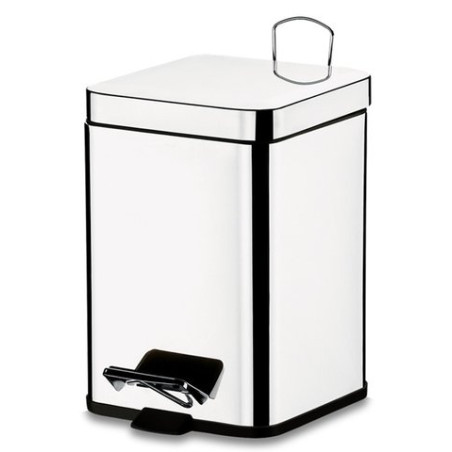 Lixeira Inox Quadrada C/ Pedal 06 LTS