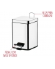 Lixeira Inox Quadrada C/ Pedal 06 LTS