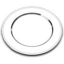 Sousplat inox petunia 31,5cm