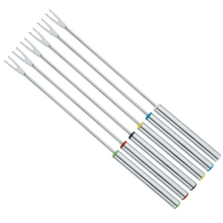 Garfo Fondue Cabo Aço Inox 06 PCS