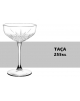 Jogo de Taça para Água Bico de Jaca 250ml Âmbar 6 unidades