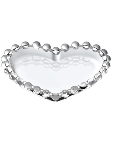 Jogo Petisqueira Coração Cristal 04 Pcs