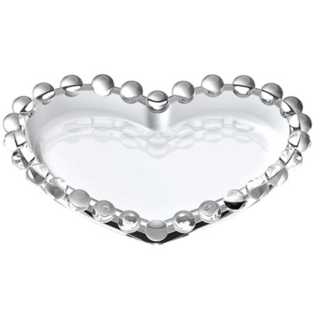 Jogo Petisqueira Coração Cristal 04 Pcs