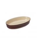 Travessa Oval Marrom 30 CM