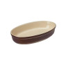 Travessa Oval Marrom 30 CM