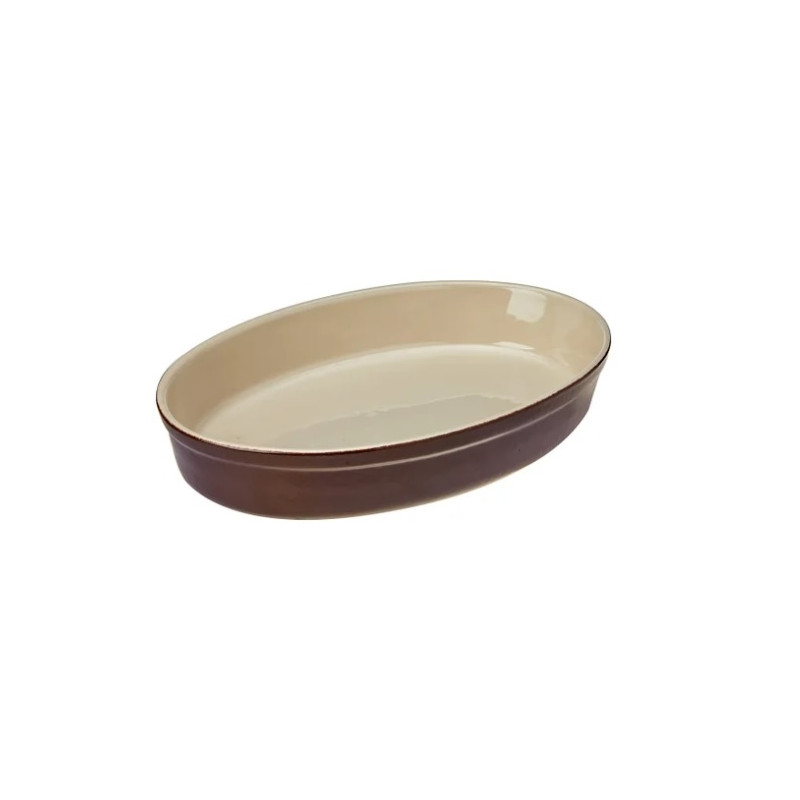 Travessa Oval Marrom 25 CM