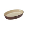 Travessa Oval Marrom 25 CM