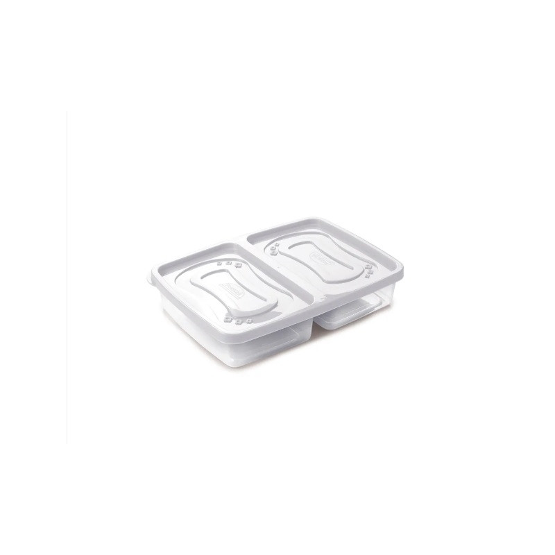 Pote Clic C/ Divisoria 1.1 LT 24X17X4 CM Pote Clic C/ Divisoria 1.1 LT 24X17X4 CM