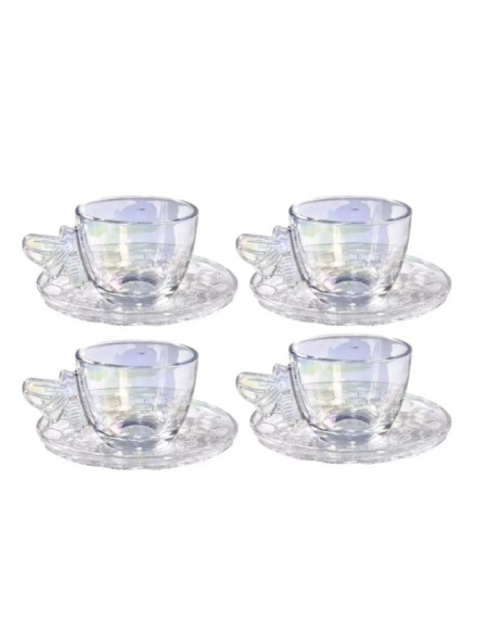 Jogo de Xicara para Café Rainbow 04 pcs