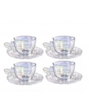 Jogo de Xicara para Café Rainbow 04 pcs