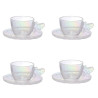 Jogo De Xicara P/ Chá Rainbow 4 Pcs 200 ML