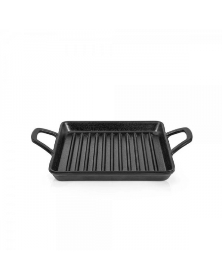 Mini Travessa Grill Quad. C/alça Black 19.3 CM