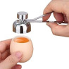 Abridor Cortador De Ovo Aço Inox