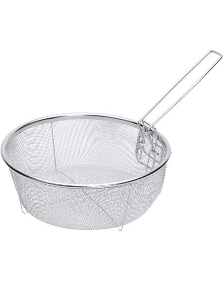 Cesto P/Fritura C/ Alça Inox 22 CM
