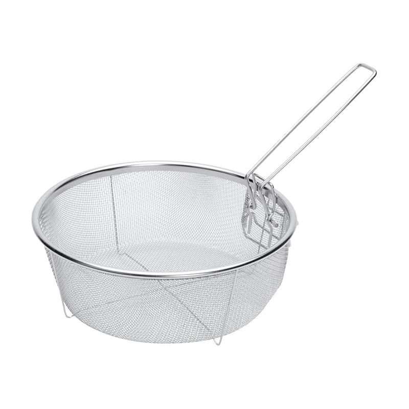 Cesto P/Fritura C/ Alça Inox 22 CM