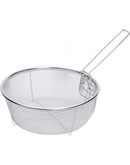 Cesto P/Fritura C/ Alça Inox 22 CM