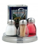 Galheteiro C/ Base Inox 03 PCS