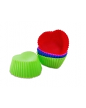 Forma De Silicone Coração 06 Pcs