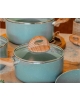 Jogo De Panela 5 Pcs Ceramica E Indução Botanika Verde