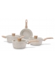 Jogo De Panela 5 Pcs Ceramica E Indução Botanika Verde