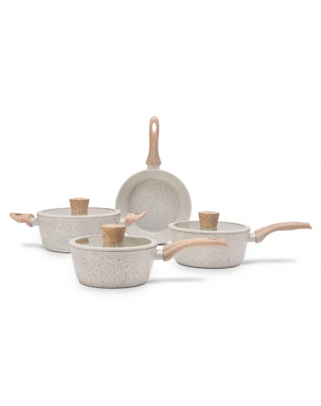 Jogo De Panela 5 Pcs Ceramica E Indução Botanika Verde