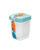 Jogo De 6 Caixas 850 ML 14X14 CM
