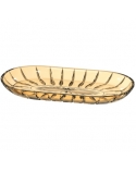 Travessa De Vidro Oval Dubois Ambar
