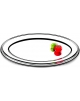 Travessa Oval Aço Inox Arienzo 68x43 cm