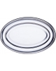 Travessa Oval Aço Inox Arienzo 68x43 cm