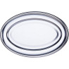 Travessa Oval Aço Inox Arienzo 68x43 cm
