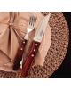 Garfo Churrasco Jumbo Vermelho