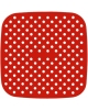 Tapete De Silicone Para Cozimento Quadrado Vermelho