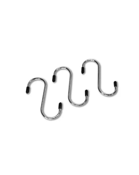 Kit 03 Gancho Inox Peq. 08 CM