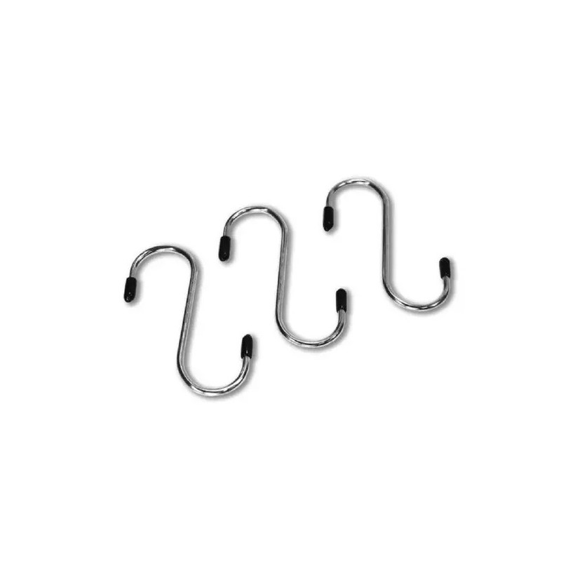 Kit 03 Gancho Inox Peq. 08 CM