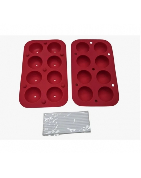 Forma Pirulito em Silicone Esférica 8 Cav.