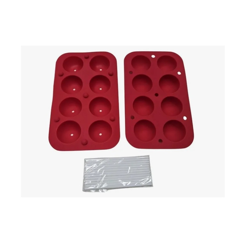 Forma Pirulito em Silicone Esférica 8 Cav.