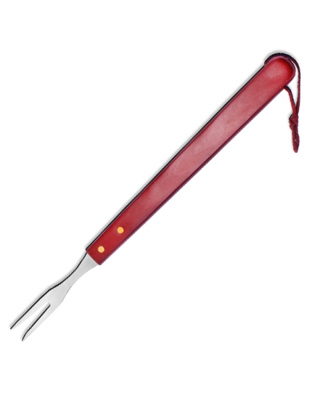 Garfo Para Churrasco Cabo Madeira