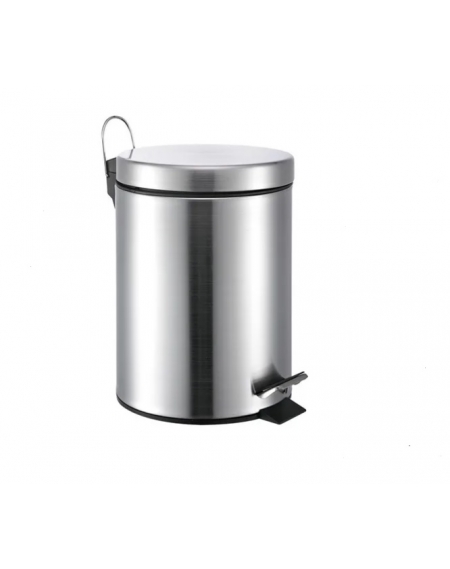 Lixeira Inox Com Pedal 5 Lts
