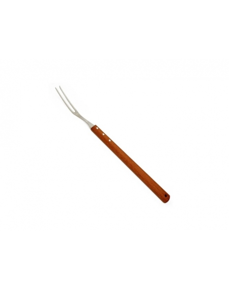Garfo Para Churrasco Cabo Madeira