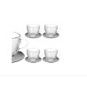 Jogo de Xícara Chá Tiffany 170 ML 4 PCS