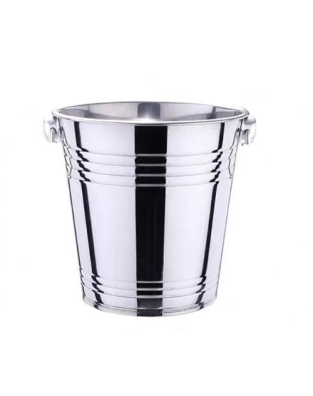 Balde para Gelo Aço Inox Com Pegador
