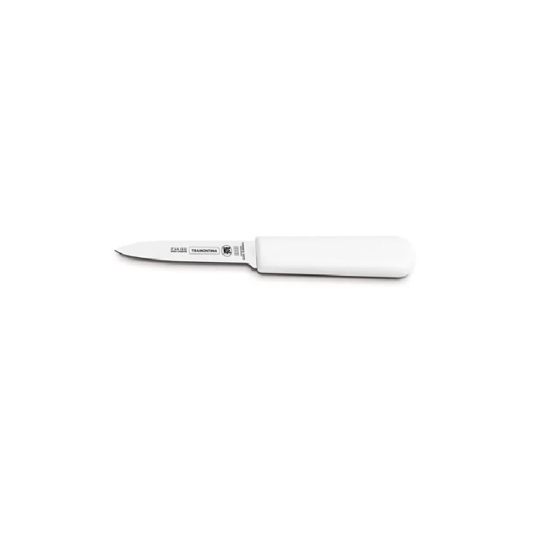Faca Legumes Inox 3 Pol Cabo Branco