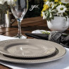Prato Sobremesa Perla Cinza Corona 20,4CM